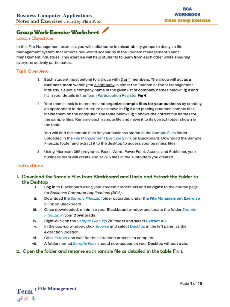 File Management Exercise for BCA | PDF | Computer File | Microsoft Outlook