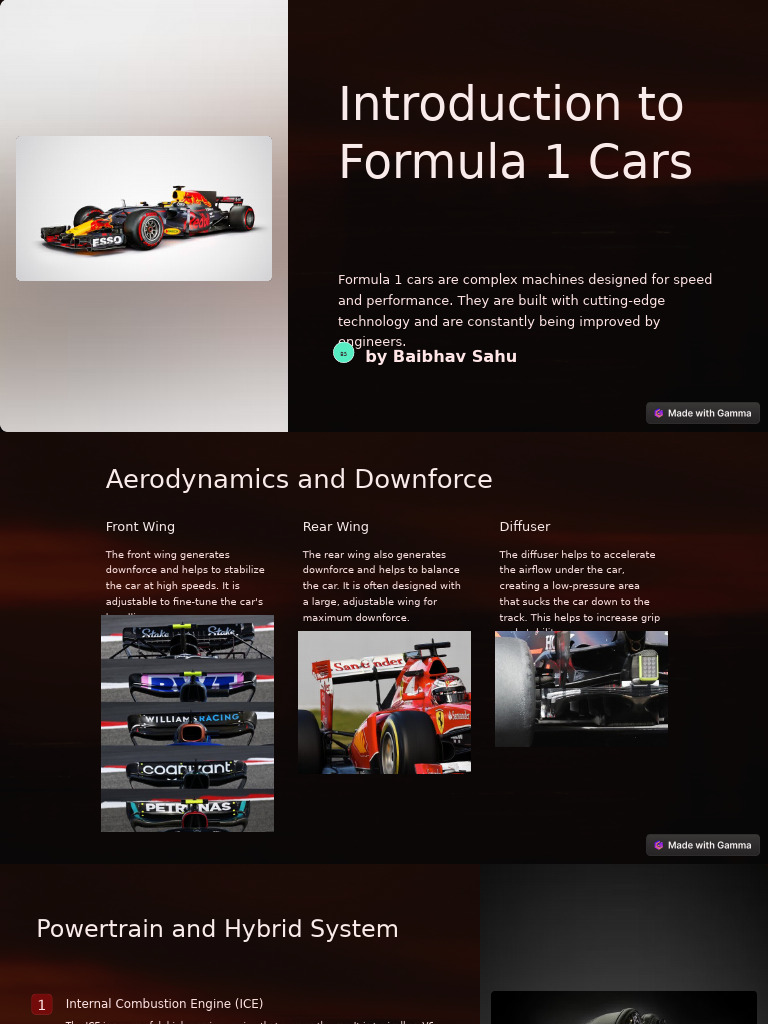 Formula 1 Car Components Explained | PDF | Formula One | Land Vehicles