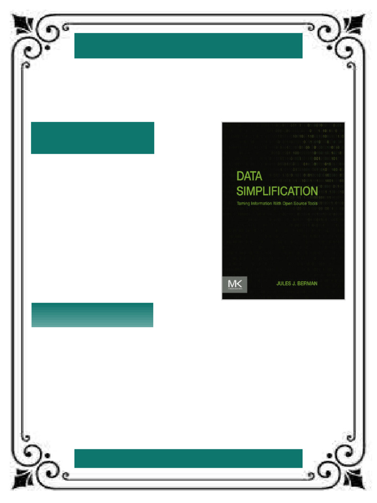 Data simplification taming information with open source tools First ...