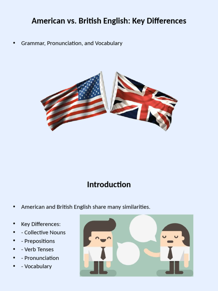 American vs. British English Differences | PDF | English Language ...