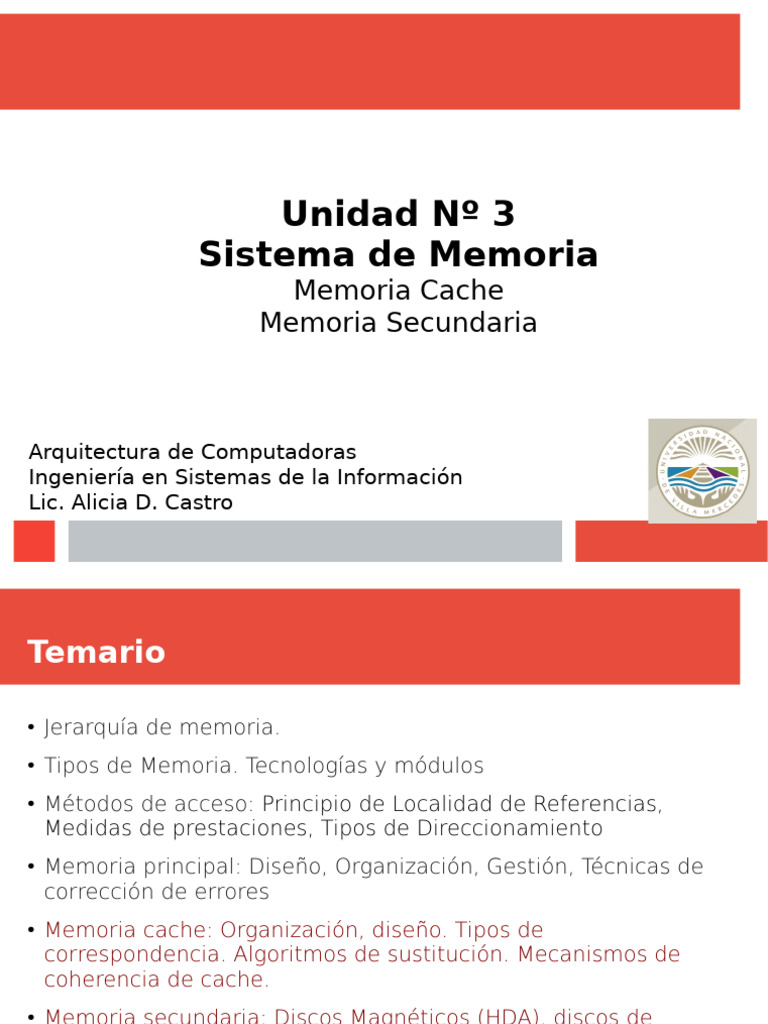 Memoria Cache: Diseño y Funcionamiento | PDF | Caché (Computación ...