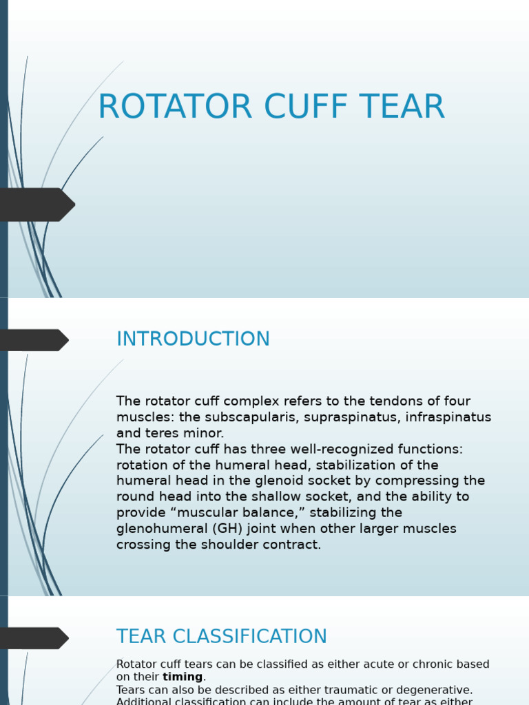 Presentaion 1 | PDF | Shoulder | Anatomical Terms Of Motion