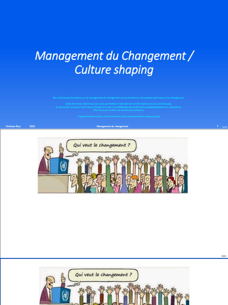 Management du Changement Efficace | PDF | Sécurité | Motivation