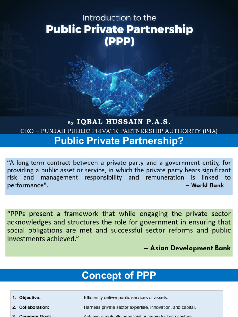 Understanding Public-Private Partnerships in Punjab | PDF | Public ...