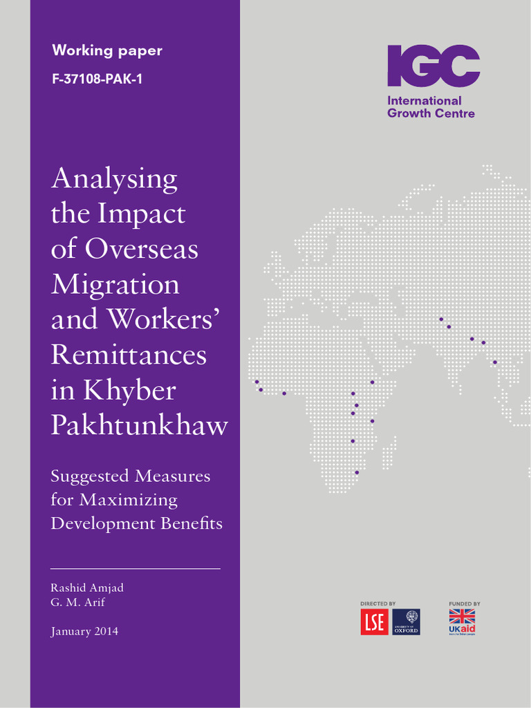 Amjad Arif 2014 Working Paper | PDF | Remittance | Migrant Worker