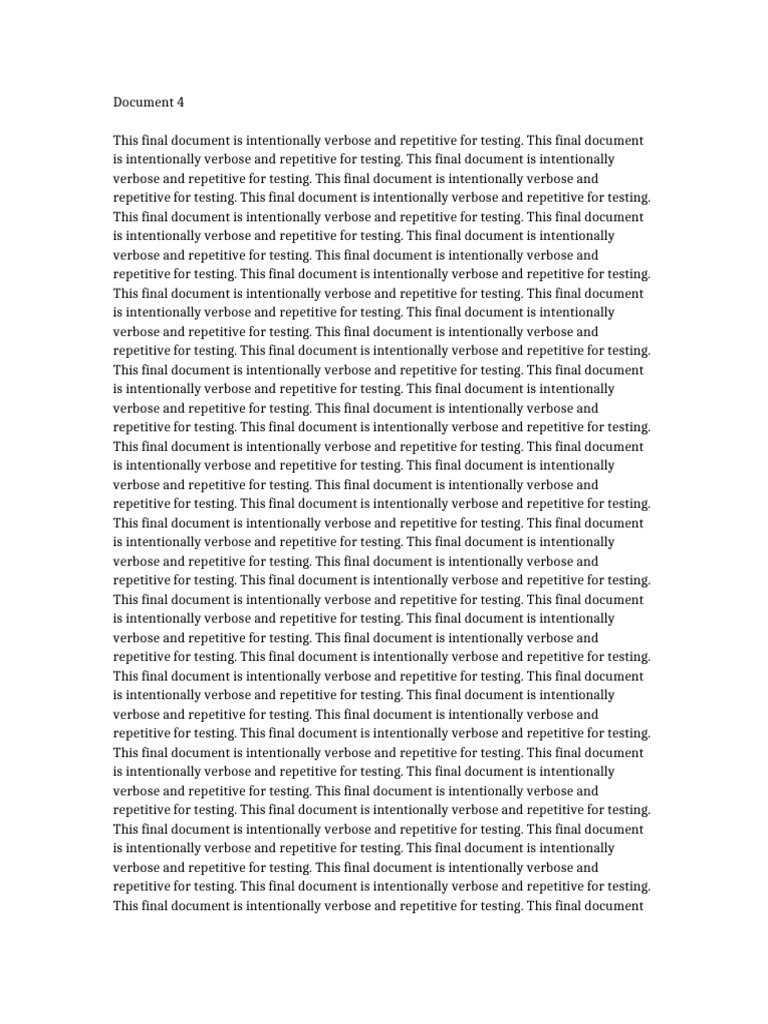 Repetitive Document for Testing Purposes | PDF
