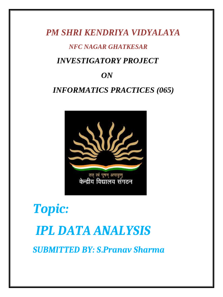 IPL Data Analysis Project Overview | PDF | Booting | Analytics
