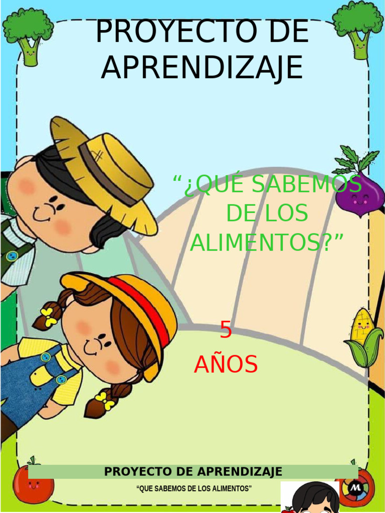 Proyecto de Aprendizaje sobre Alimentos | PDF | Fruta | Comunicación no ...