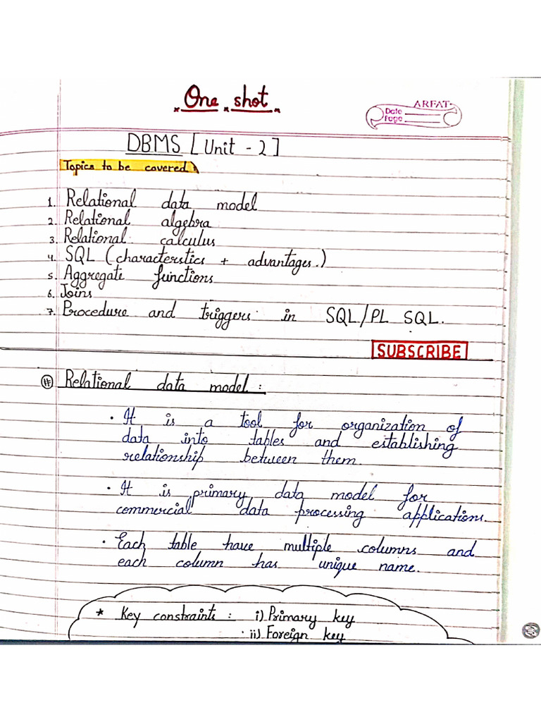 DBMS unit 2 | PDF