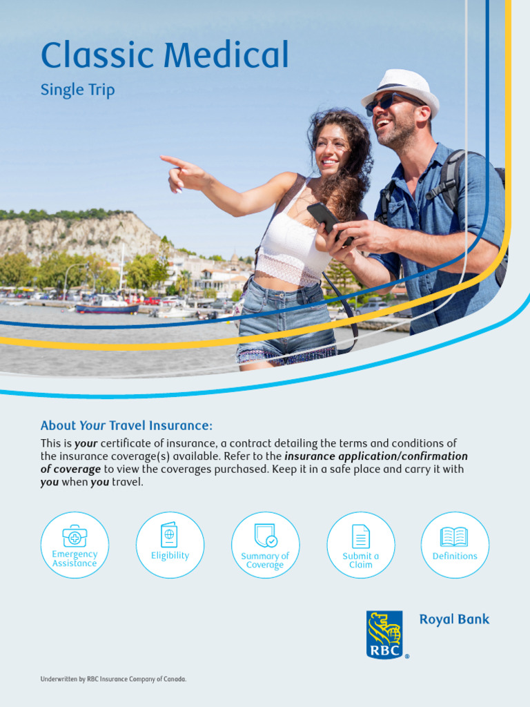 RBC Travel Insurance Certificate Guide | PDF | Insurance | Medical ...