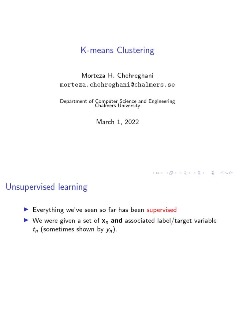 K-means Clustering Explained | PDF | Cluster Analysis | Statistical Theory