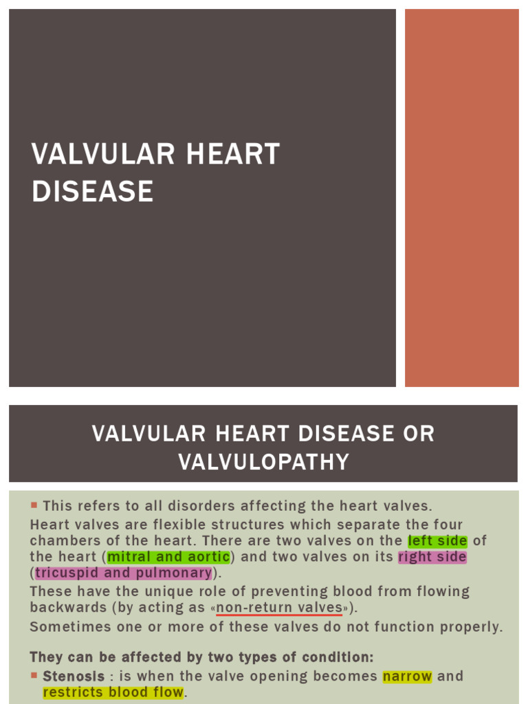 Understanding Valvular Heart Disease | PDF | Heart Valve | Medical ...