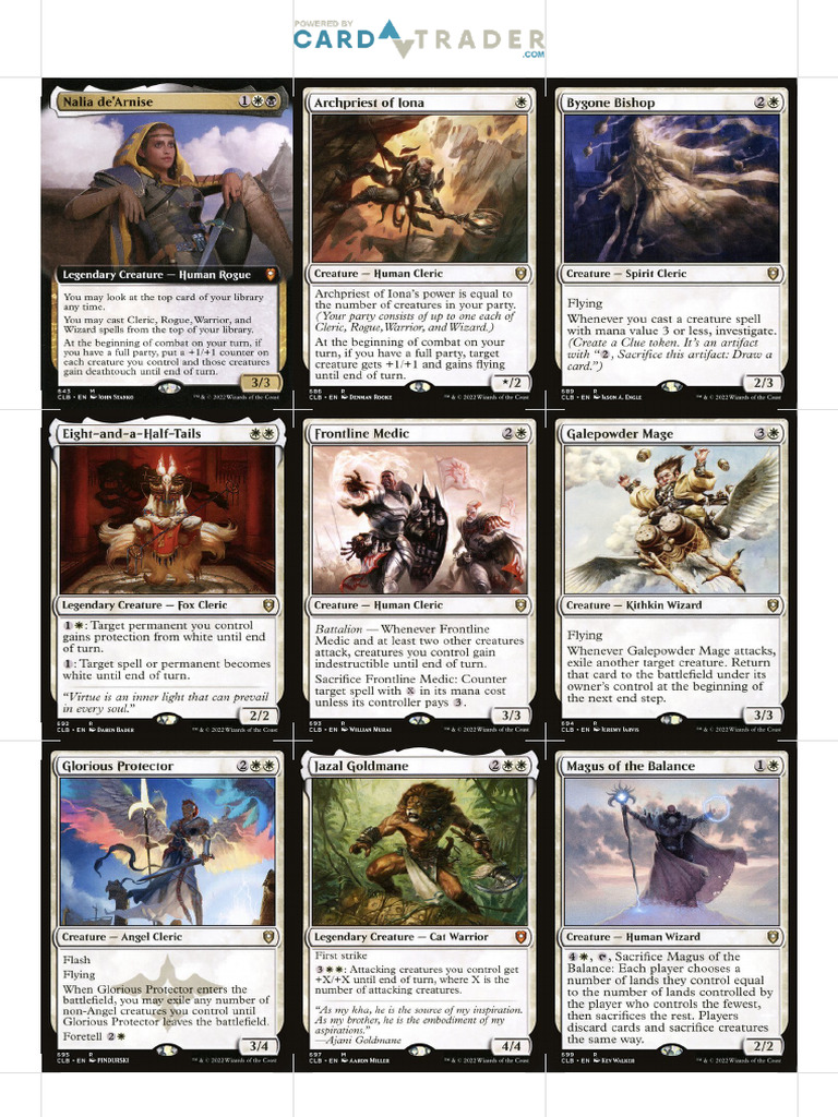 Baldurs Party Precon Deck | PDF
