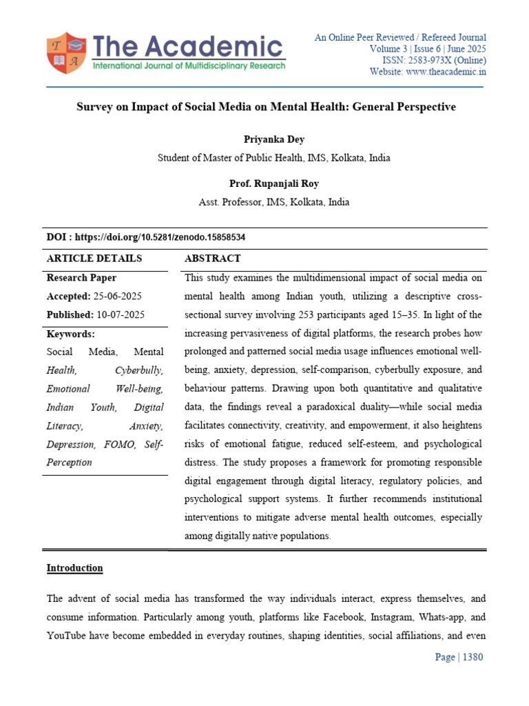 119 | PDF | Mental Health | Popular Culture & Media Studies