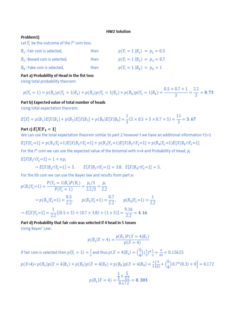 Coin Toss Probability and Expectations | PDF | Probability Theory ...
