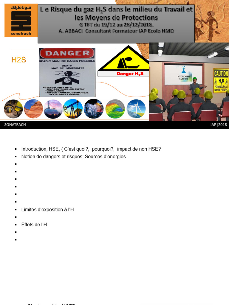 Risques H2S et Sécurité au Travail | PDF