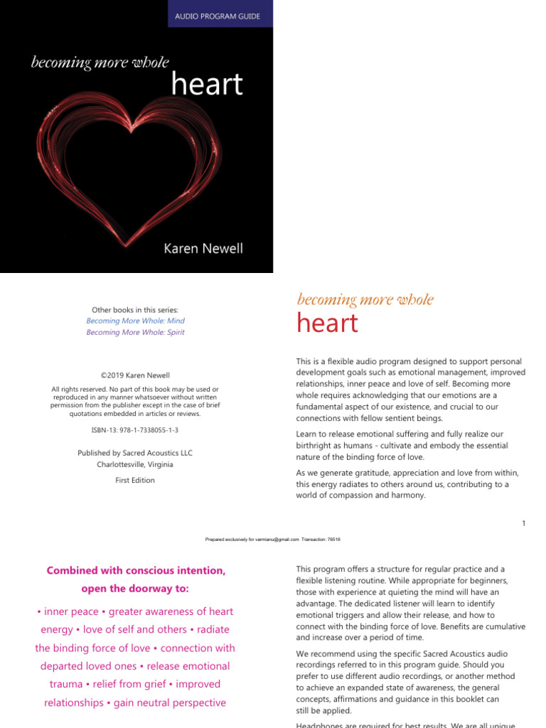 Whole Heart PDF | PDF | Feeling | Breathing
