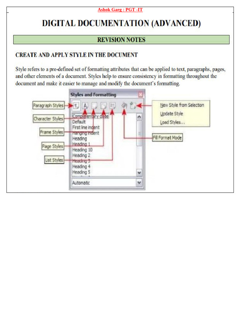 Digital Document - Class 10 | PDF