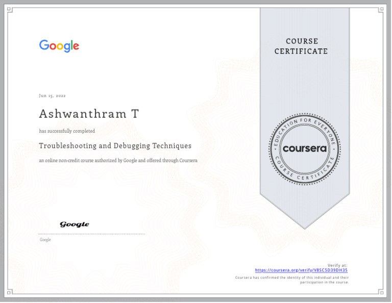 Coursera V8SC5D39DH35 | PDF