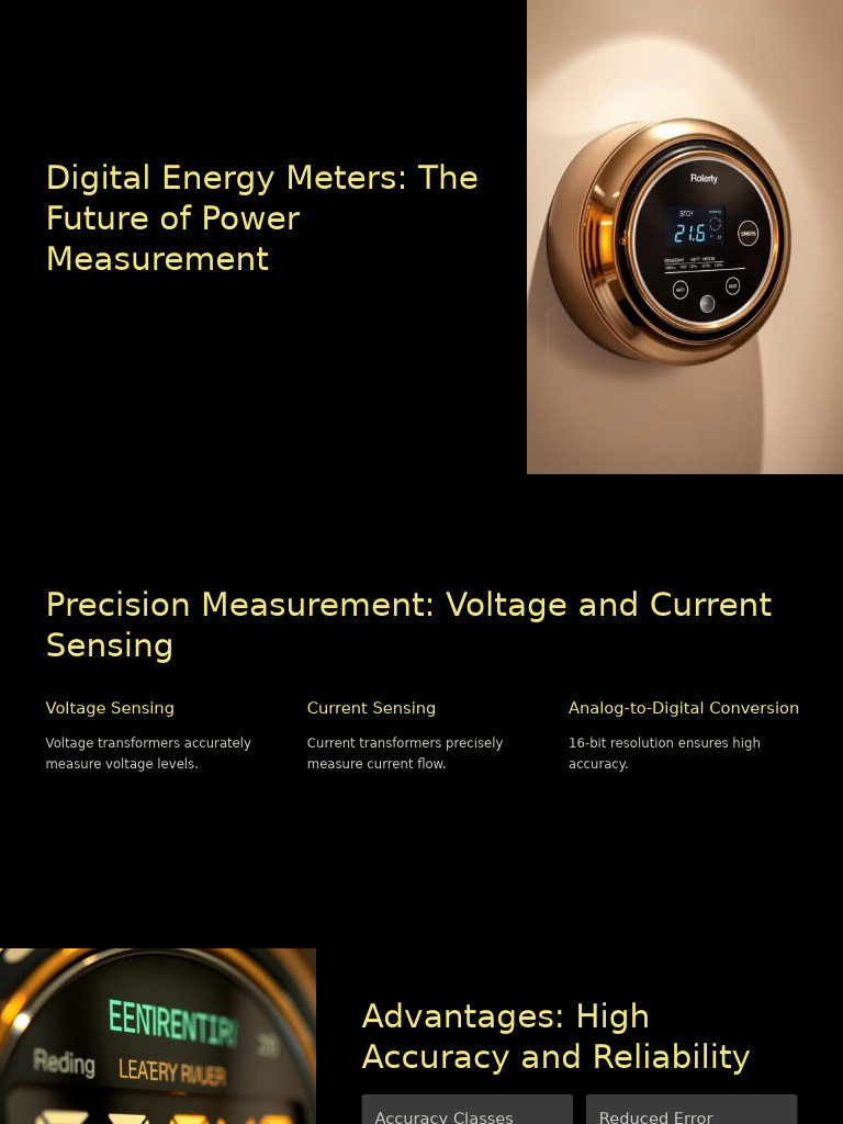 Digital Energy Meters the Future of Power Measurement | PDF