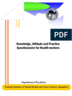 KAP Questionnaire For Health Workers