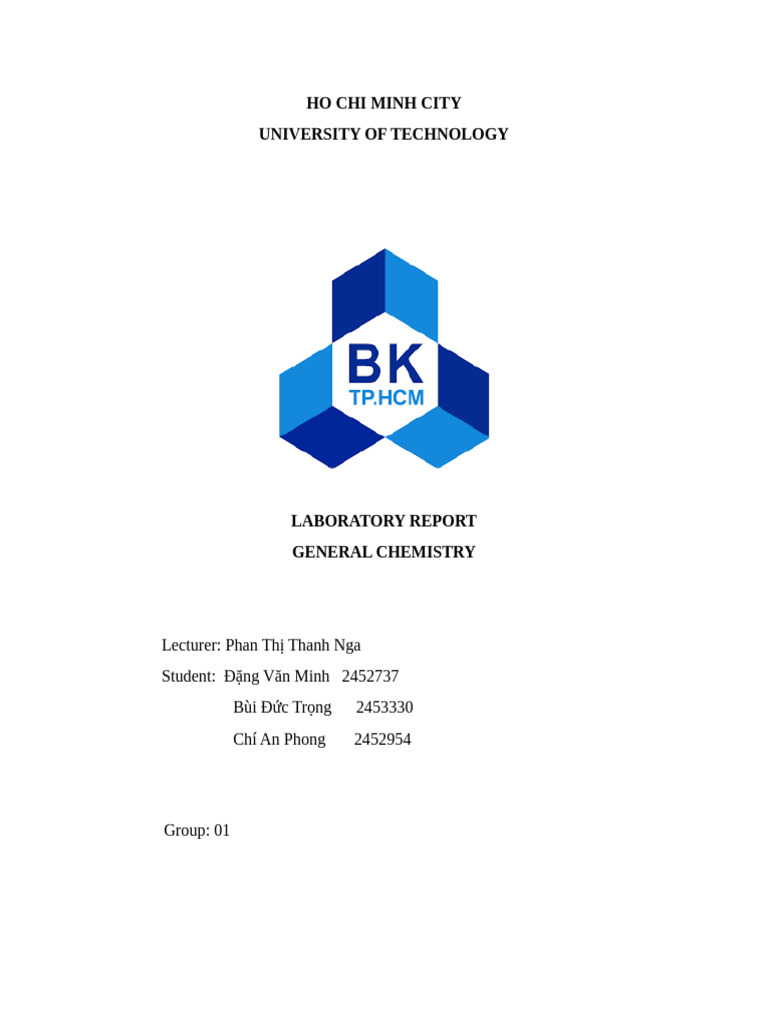 Chemistry Lab Report Group 1 CC10 | PDF | Unit Processes | Chemical ...