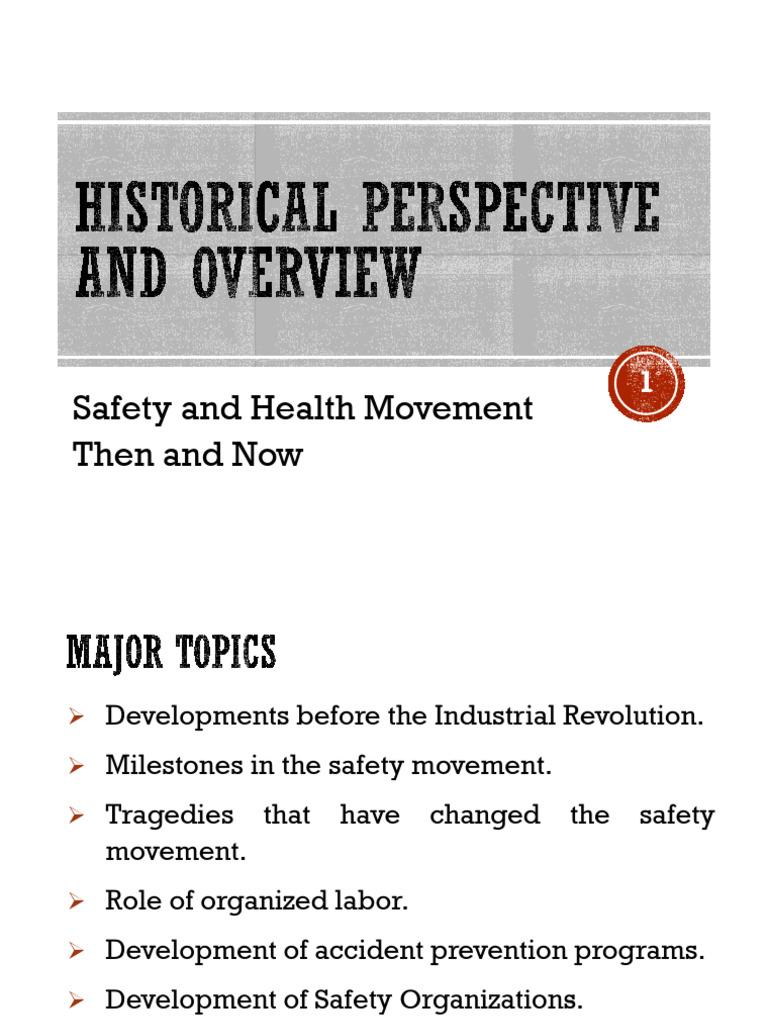 Evolution of Workplace Safety Standards | PDF | Occupational Safety And ...