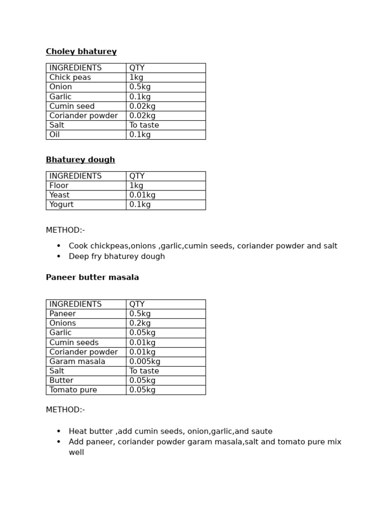 MENU 4 | PDF