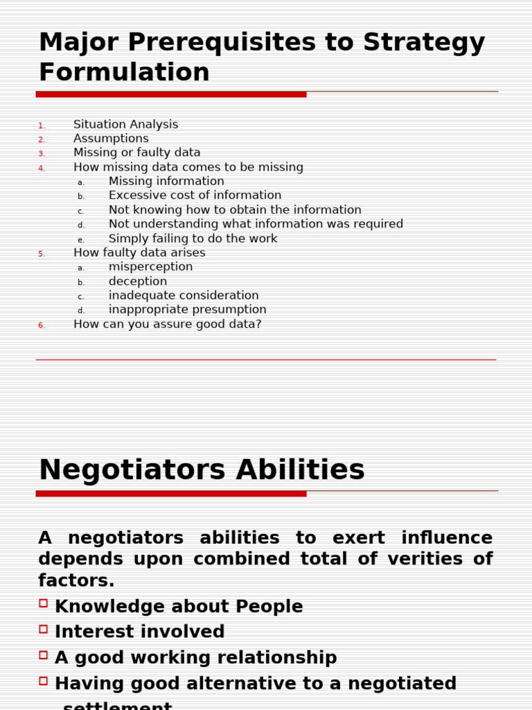 Key Steps for Effective Strategy Formulation | PDF | Negotiation | Business