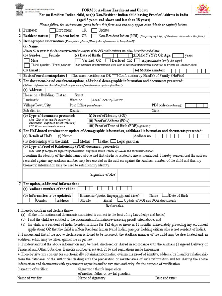Form_3_Eng_copy | PDF | Biometrics | Authentication