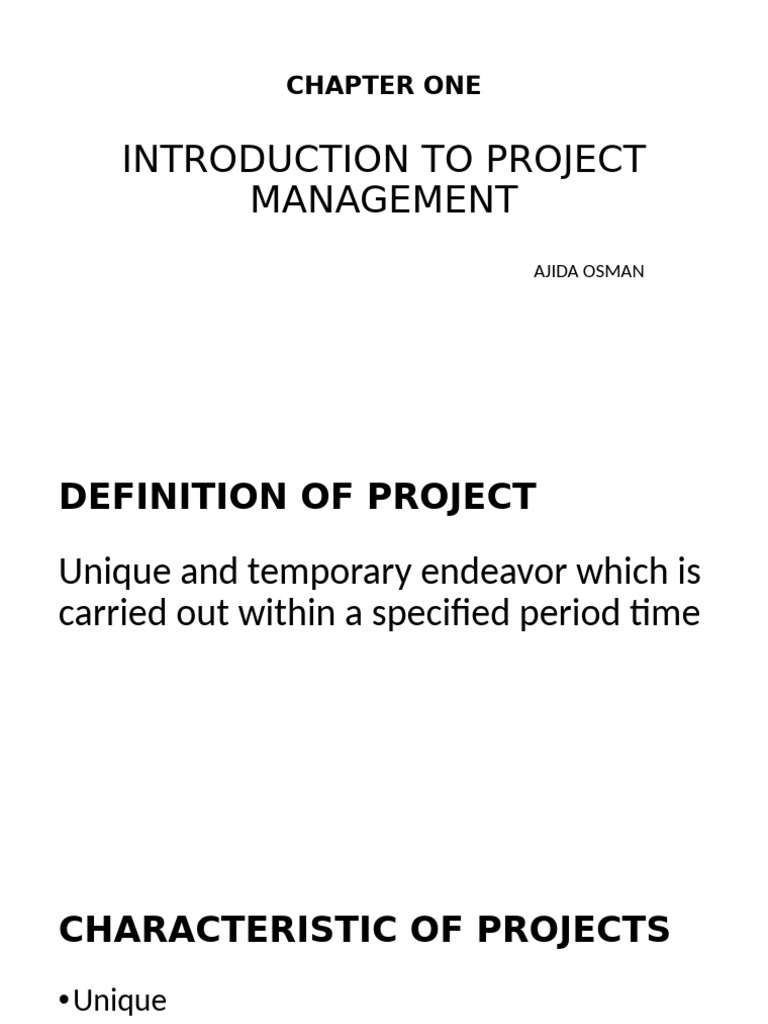 Introduction to Project Management Concepts | PDF | Project Management ...