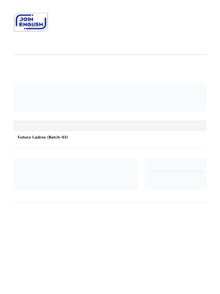Invoice for Future Cadres Course | PDF