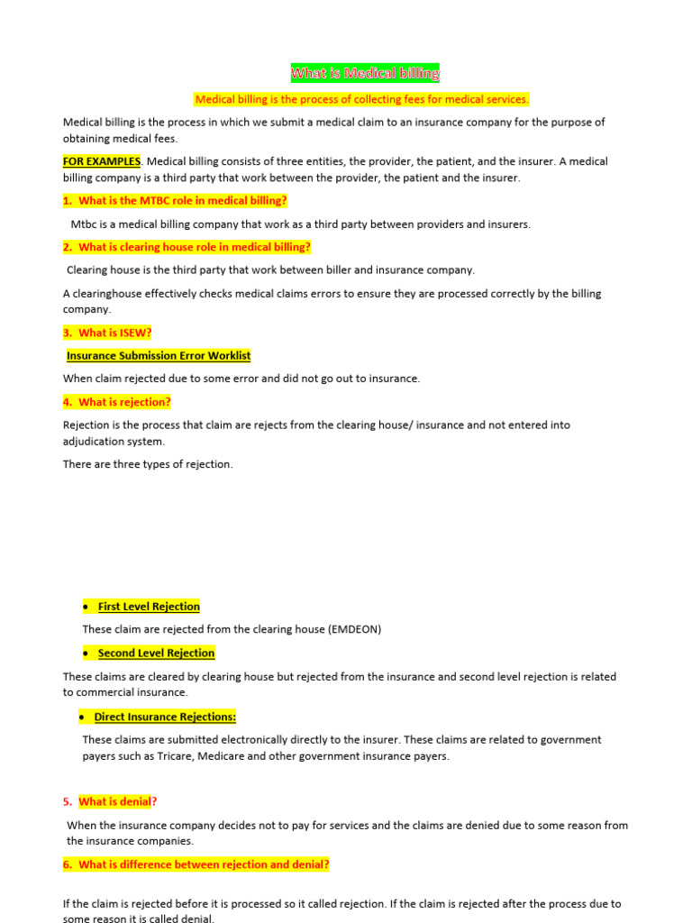 Medical Billing Process Explained | PDF | Medicare (United States ...