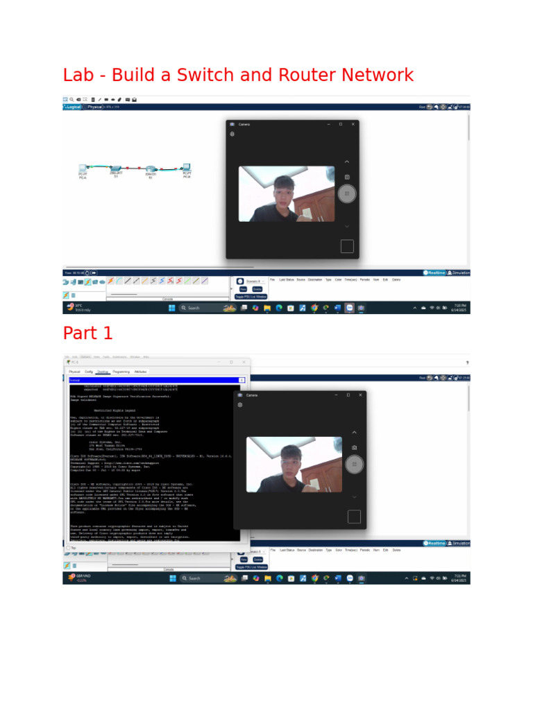 Build a Switch and Router Network Guide | PDF