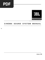 Download Cine Design - Cinema Sound System - Manual JBL by Marco Aurlio Ribeiro SN97292414 doc pdf