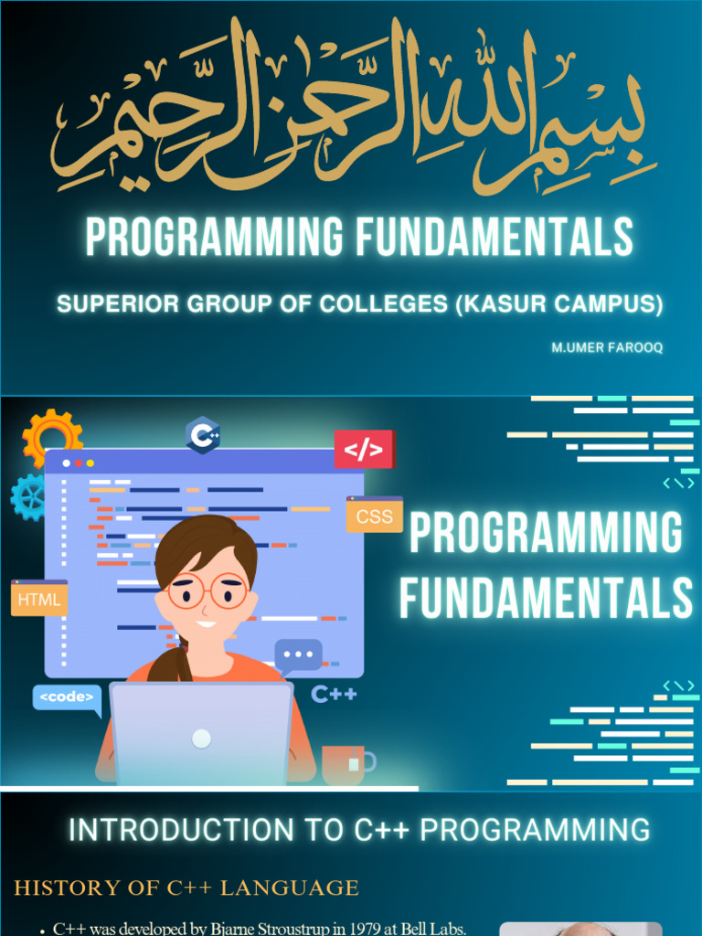 C++ Programming Basics and Concepts | PDF | C++ | Computer Engineering