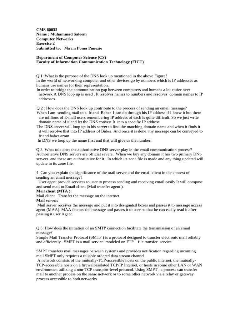 Exercise 2 | PDF | Domain Name System | Transport Layer Security
