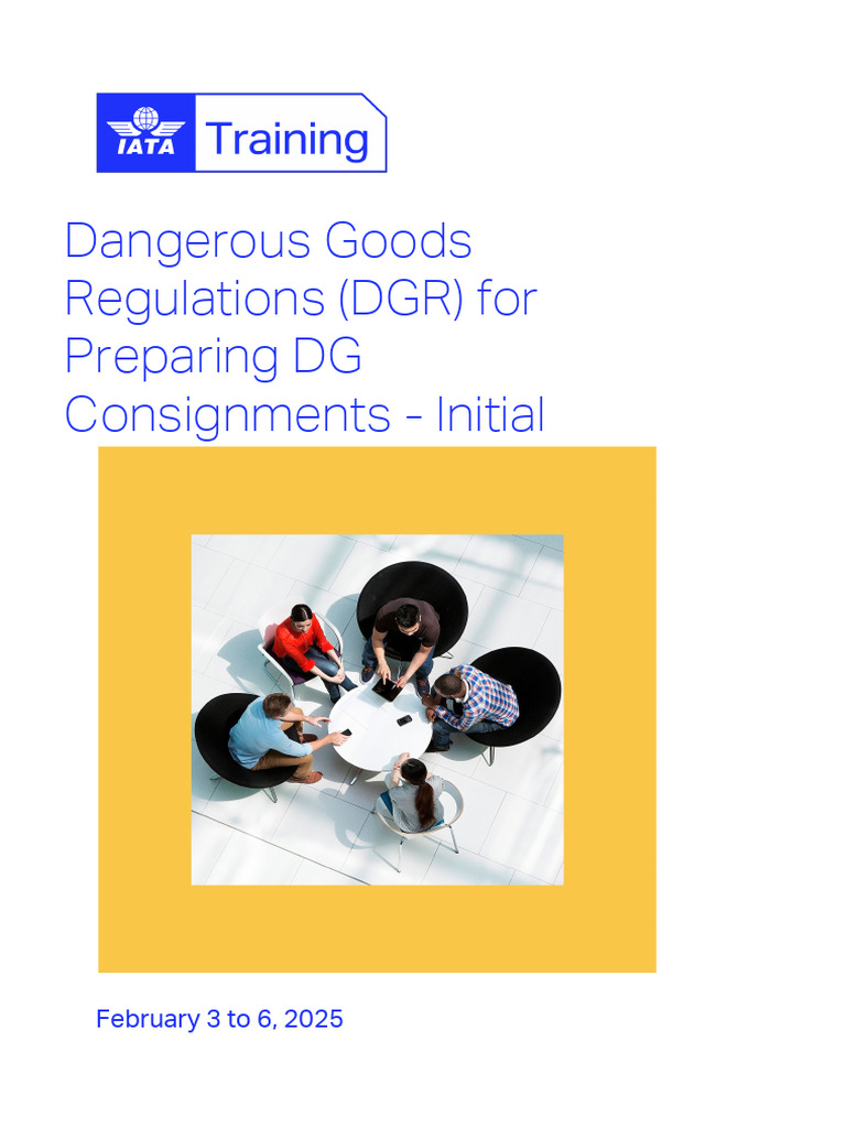 DGR Training for DG Consignments 2025 | PDF