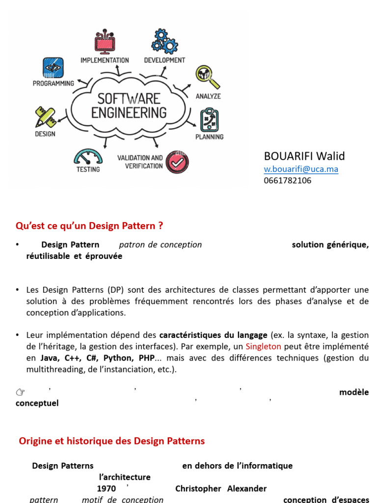 Introduction aux Design Patterns en POO | PDF | Patron de conception ...