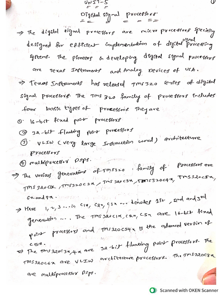 DSP-5th Unit | PDF