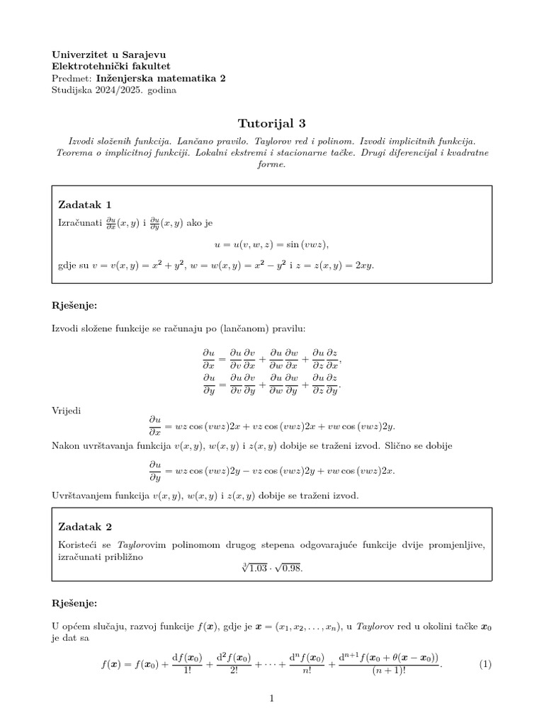 Tutorijal 3 | PDF