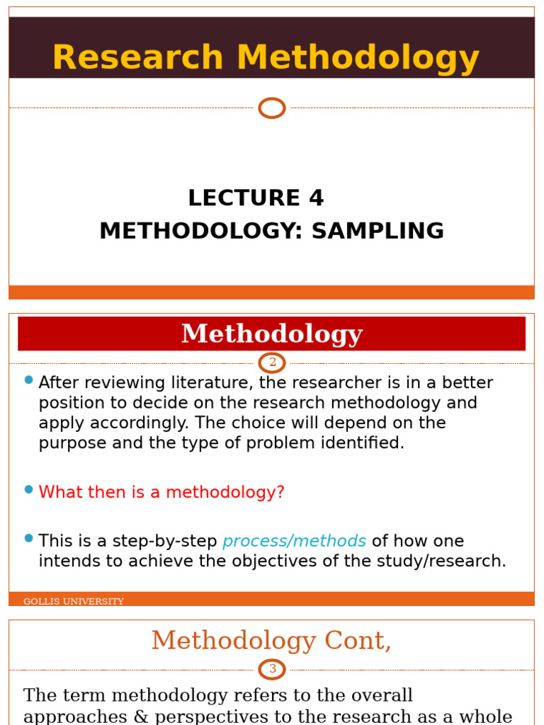 Research Methodology: Sampling Techniques | PDF | Sampling (Statistics ...