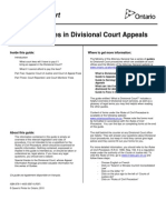 Guide to Fees in Divisional Court Appeals En