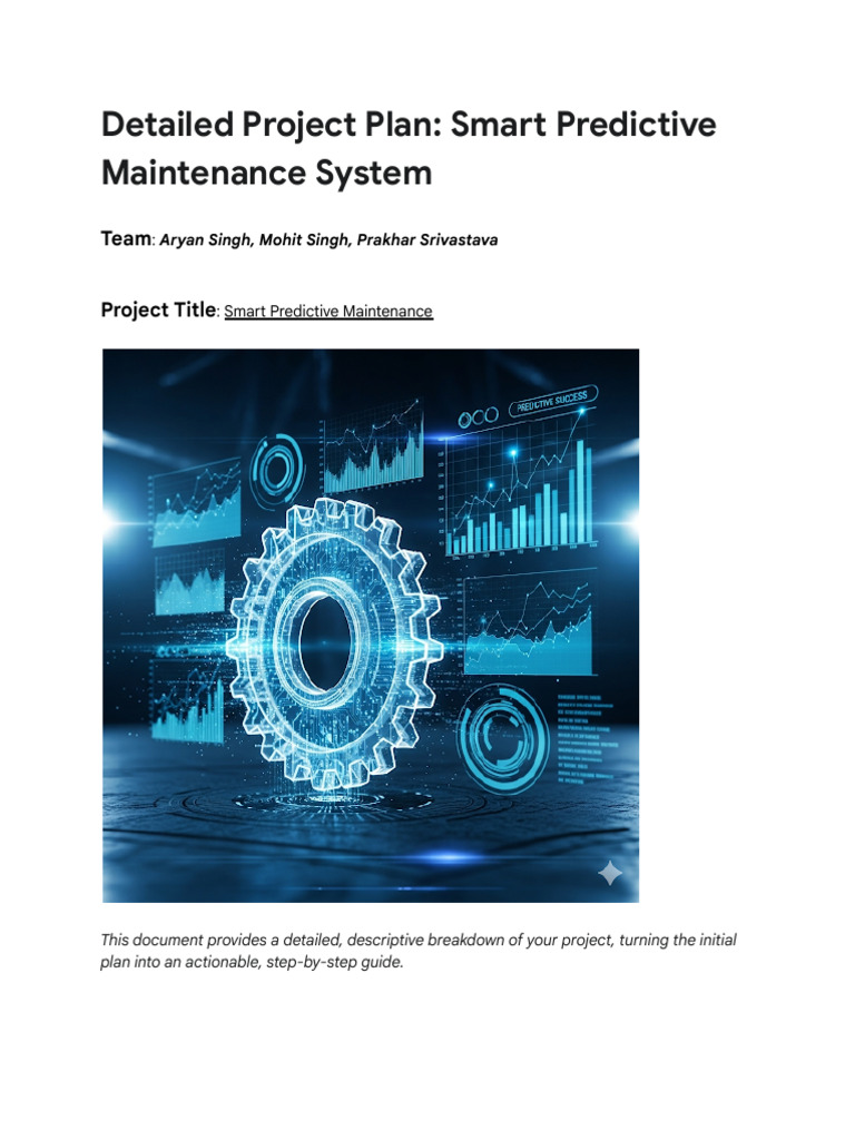 Smart Predictive Maintenance Project Plan | PDF | Mobile App | Android ...