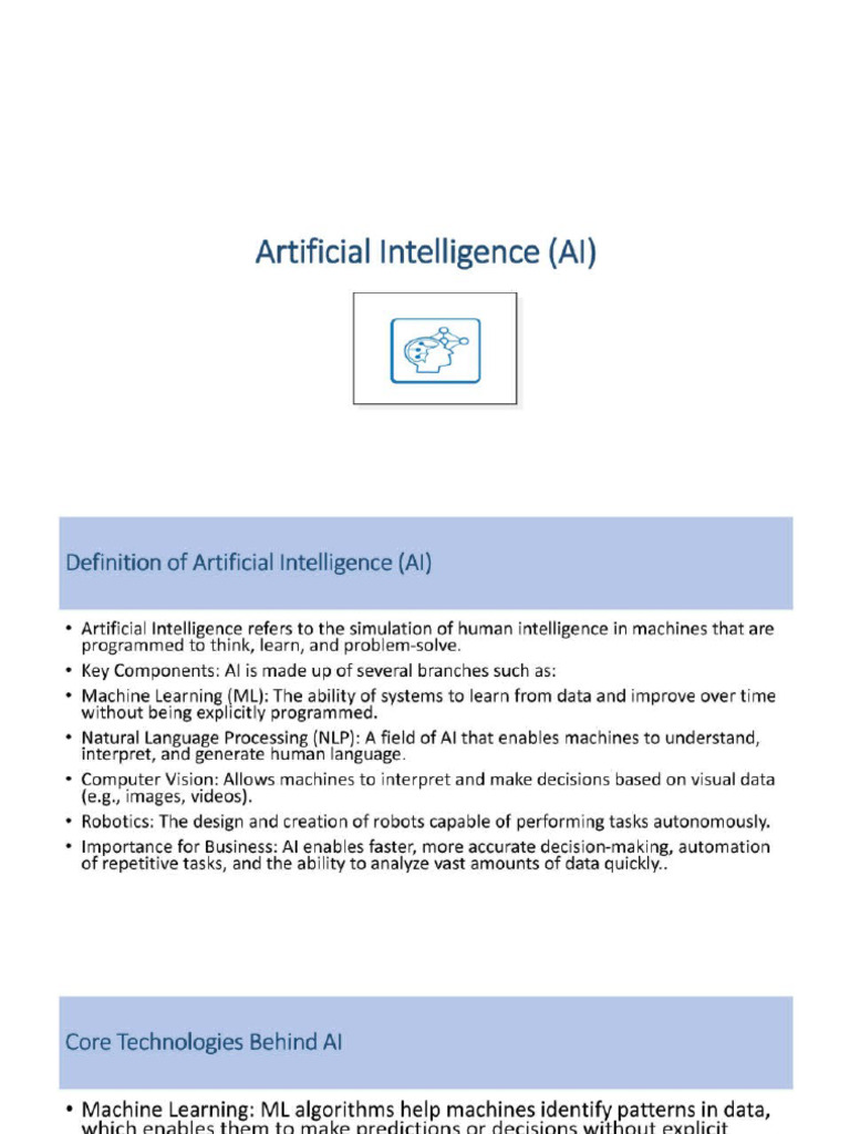 Lecture - Chapter 06 - Artificial Intelligence (AI) | PDF