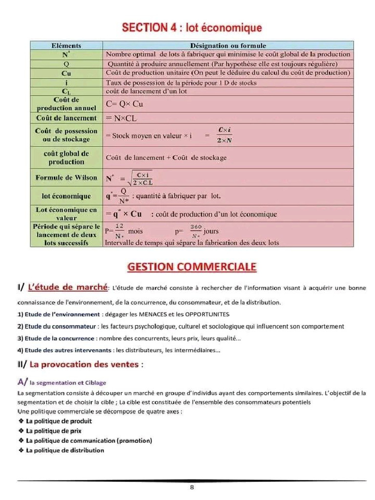 Bac Eco Gestion Résumé Toute L Année 251224 124334 | PDF