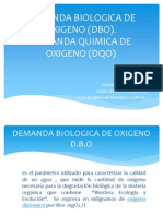 Demanda Biologica de Oxigeno (Dbo)