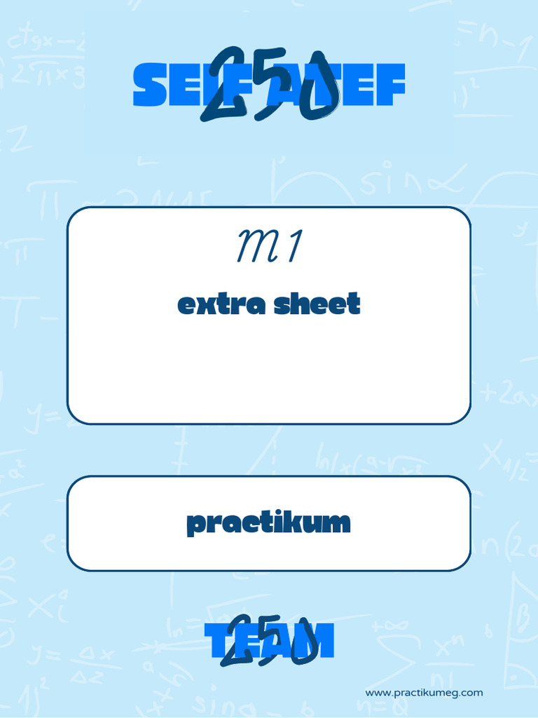 Extra Sheet | PDF