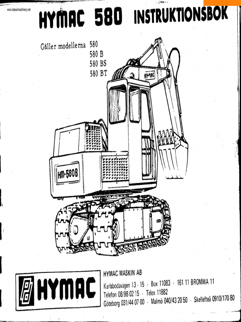 Hymac 580 b Bs Bt Instructions | PDF | Springfield | Brooklyn