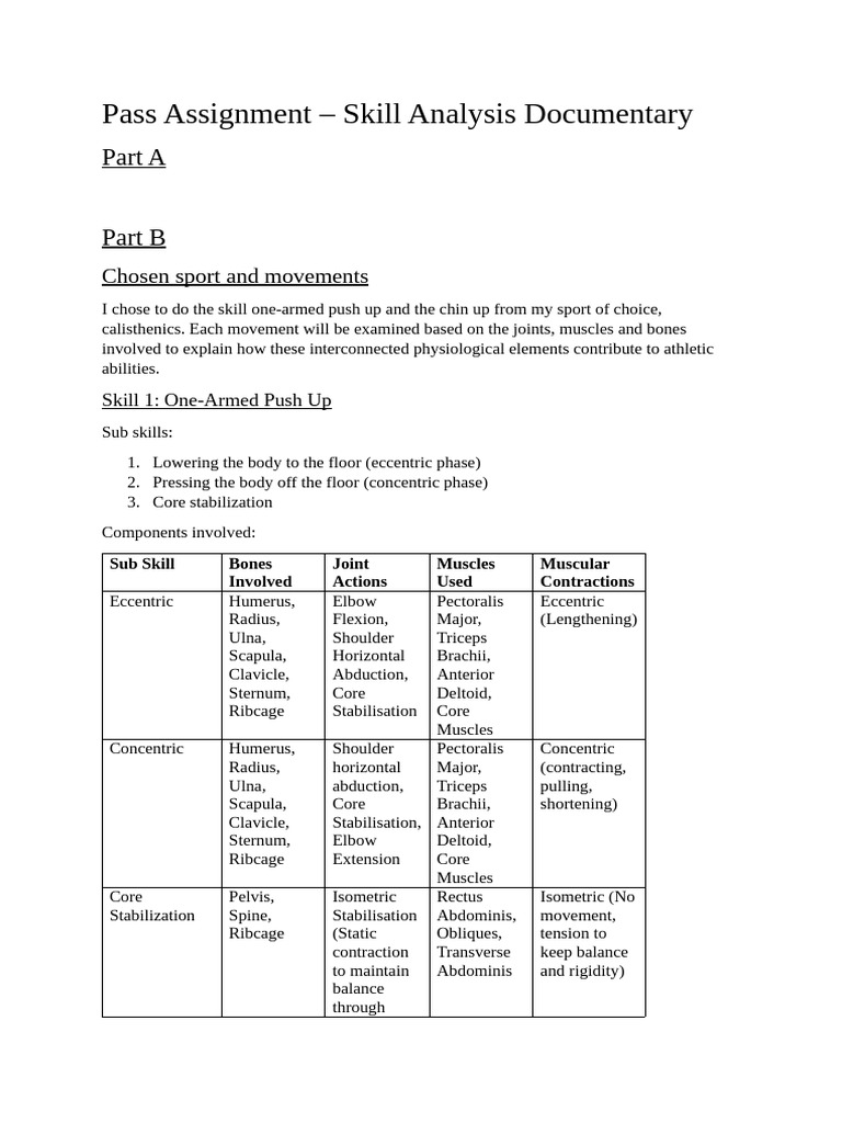 Pass Assignment Y9 T1 | PDF | Shoulder | Elbow